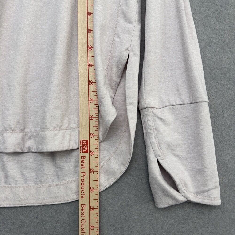 Athleta Hoodie Sweatshirt Uptempo Sz Medium Light Pink Long Relaxed Soft Hiking - Picture 6 of 12